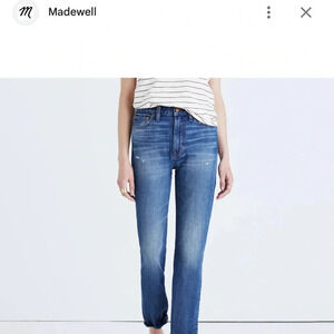 MADEWELL The perfect vintage Jean , step hem edition Size 26